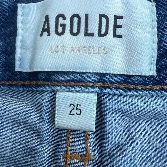 Agolde Classic Blue Jean Shorts